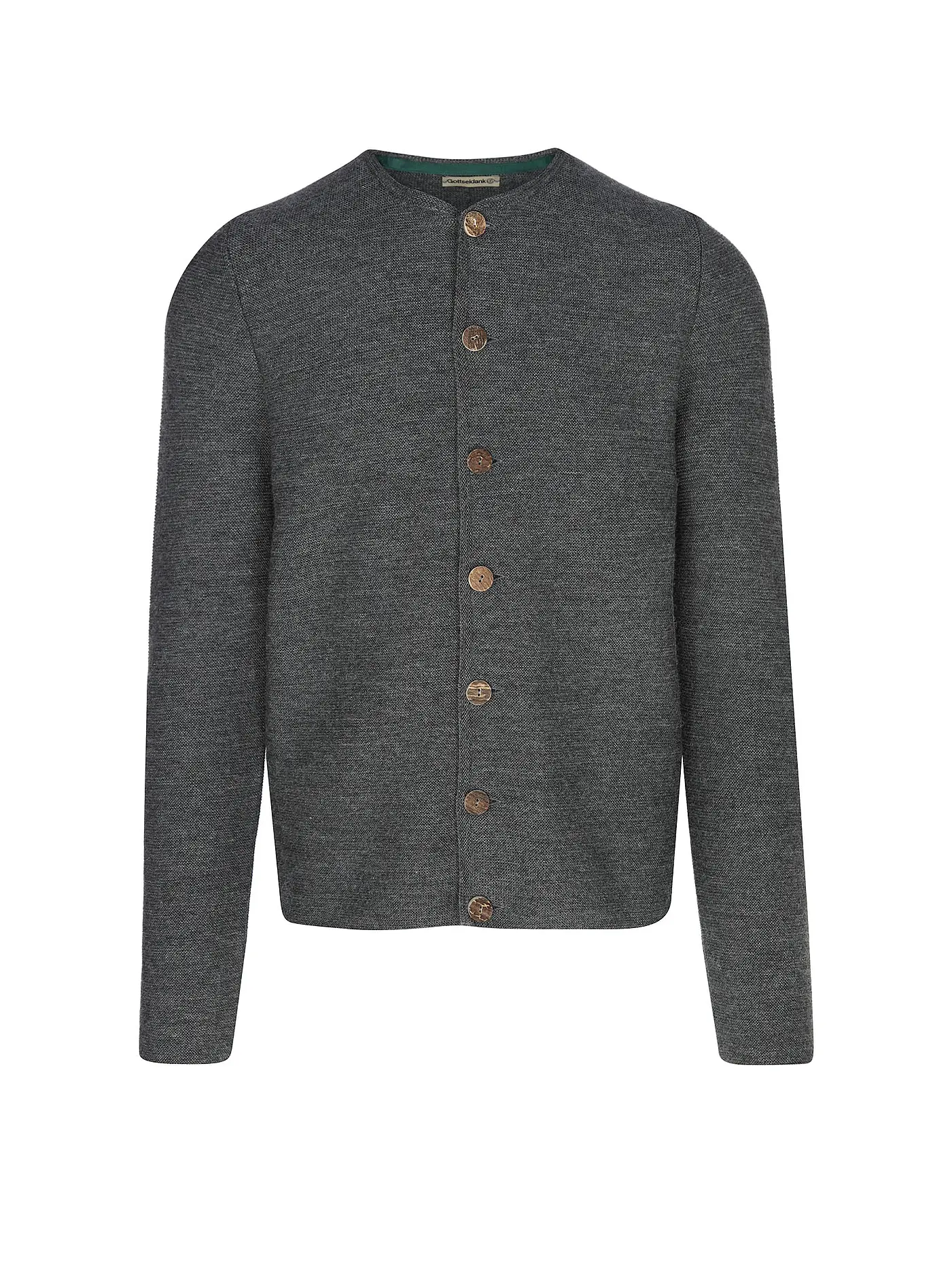 GOTTSEIDANK | Trachten Strickjacke ALOISIUS | grau